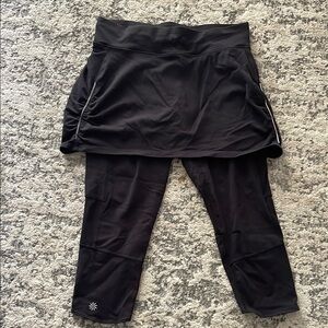 Athleta Black Skirted Leggings
